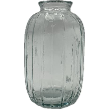 Andre Mærker Vase med riller 7,1 x 12 cm - klar 1 stk.