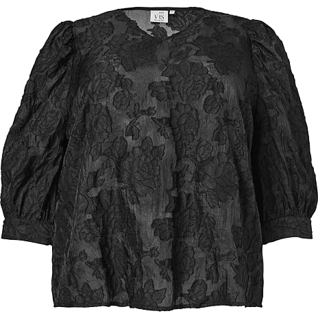 VRS Dame Bluse Str. 48 Sort
