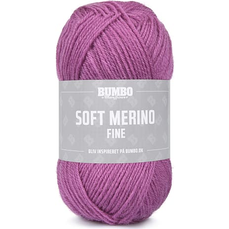 Bumbo By Mayflower Soft Merino Fine Uldgarn Mørkrosa 1135
