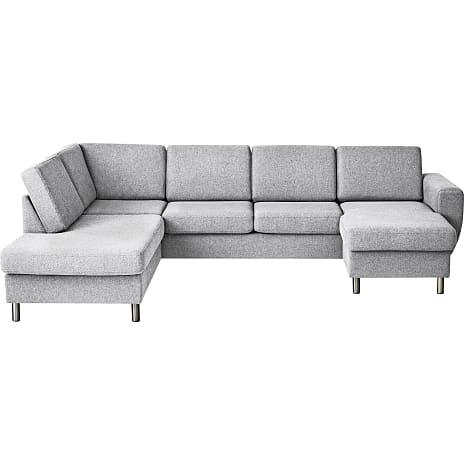 Rom Nordic højrevendt U-sofa - lysegrå