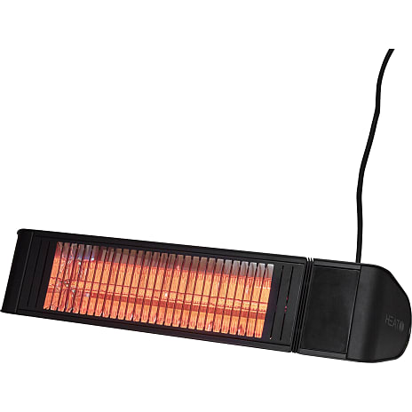 Heat1 Eco Pro-Line Terrassevarmer vægmodel 2000W - sort