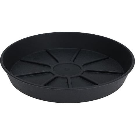 Andre Mærker Plastik underfad - sort - Ø:18 cm 1 stk.