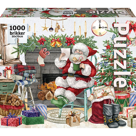 Puslespil Med Juletema 1000 Brikker Assorteret