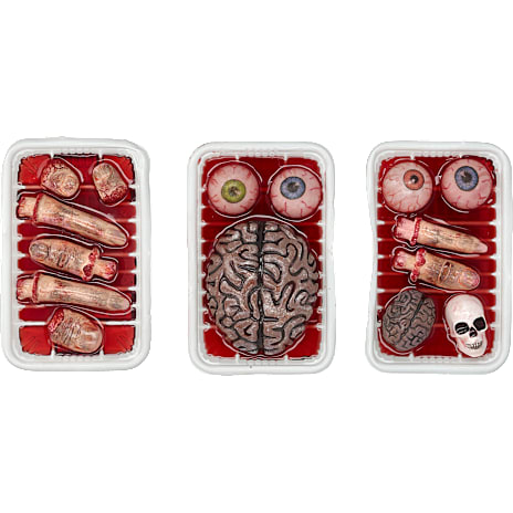 Halloween Bakke Med Legemer 16x10 cm Assorteret