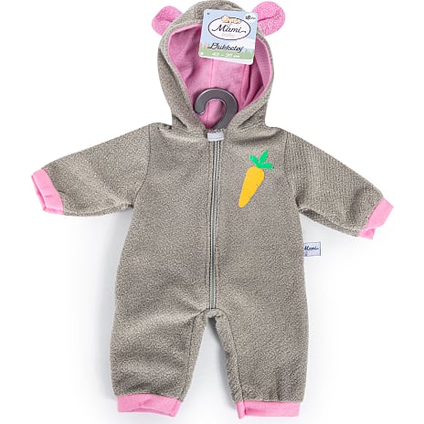 Mami Baby Dukke Heldragt 42-46 cm Grå