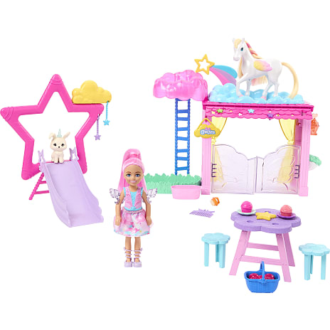 Barbie Atom Chelsea & Pegasus Legesæt Assorteret