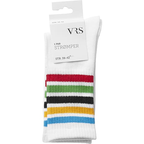 VRS Unisex Tennisstrømper Str. 39/42 Hvid