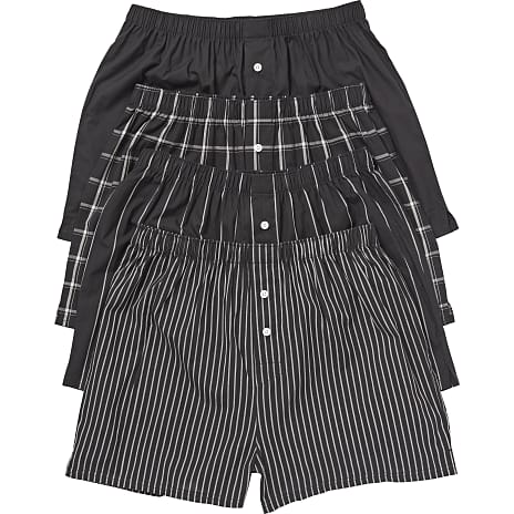 VRS herre 4-pak boxershorts str. XL - sort 1 stk.