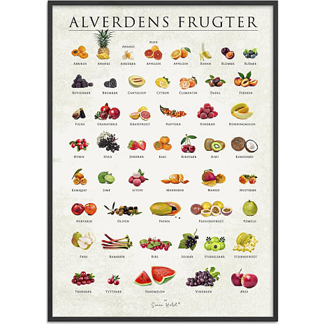 Citatplakat Alverdens frugter - 70x100 cm 1 stk.
