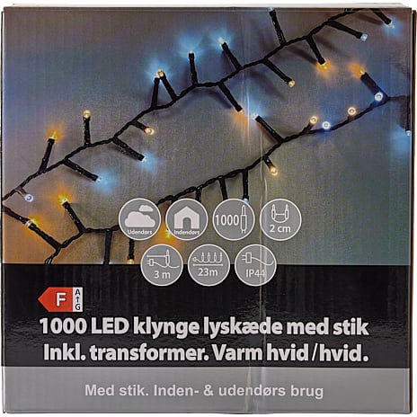 Andre mærker Klyngelyskæde LED varm hvid/hvid