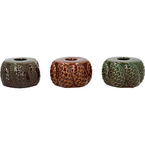 Jule lysestage Ø 8 cm, assorteret