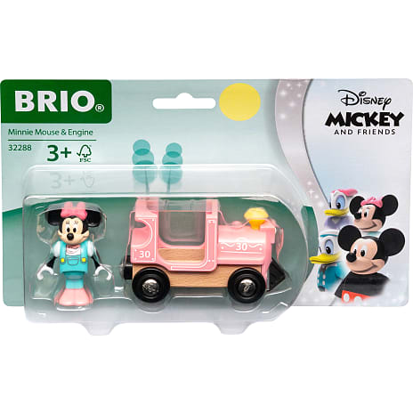BRIO 32288 Minnie Mouse Og Lokomotiv