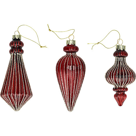 Julefryd Julekuglefigurer Rød Højde 10-15 cm Assorteret