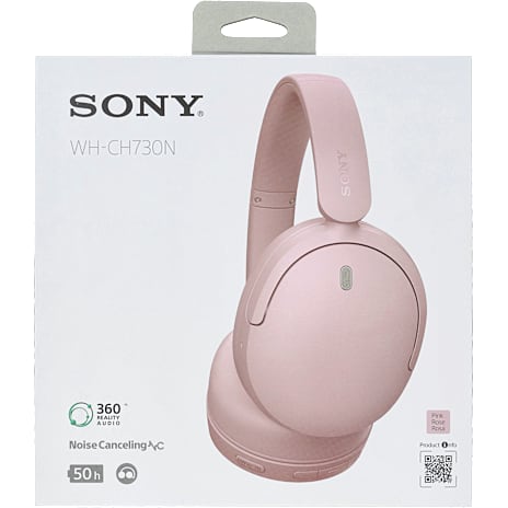 Sony WH-CH730N trådløse on-ear høretelefoner lyserød
