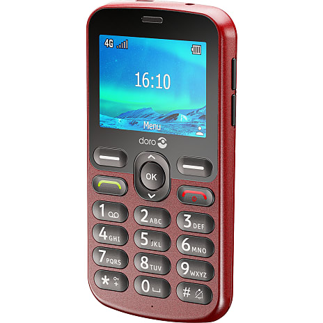 Doro 1881 mobiltelefon rød