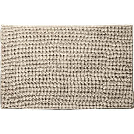 Andre Mærker Chenille bademåtte 50x80 cm - beige 1 stk.
