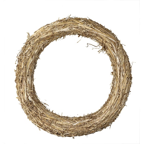Jul halmkrans 50 cm - natur 1 stk.