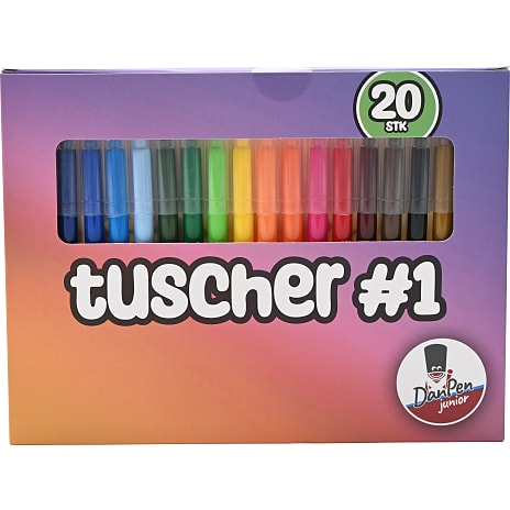 Danpen Junior Tuscher Multifarvet