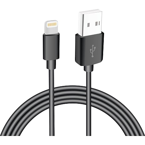 Sinox One Lightning Kabel 1 Meter Sort