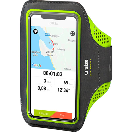 SBS mobilholder til armen - sort/grøn 1 stk.