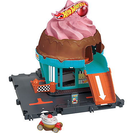 Hot Wheels Downtown Ice Cream Swirl legesæt 1 stk.