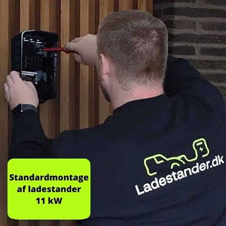 Ladestander.dk Standard Montage af Ladestander