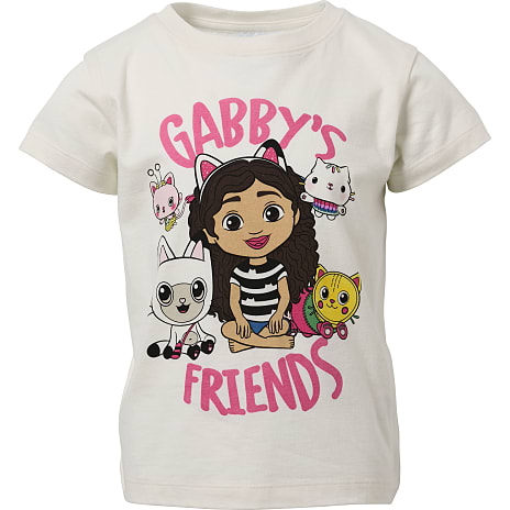 Gabbys Dukkehus T-shirt Str. 110/116 Råhvid