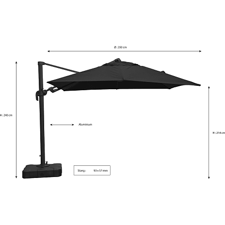 Andre mærker Como Parasol Base