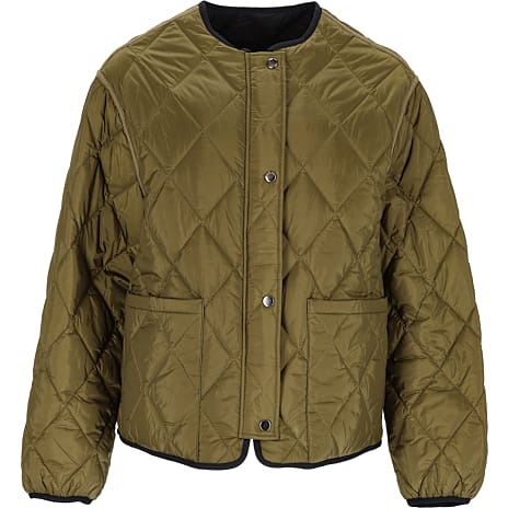 VRS Dame Vendbar Quiltet Jakke Str. M Army