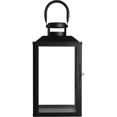 Metal Lanterne Højde 33 cm Sort