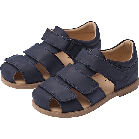 VRS Børne Skindsandal Str. 25 Navy