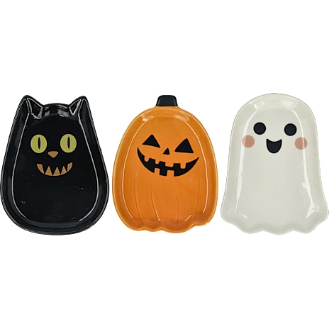 Halloween fad 20x15xH:2,5 cm – flere varianter – assorteret 1 stk.