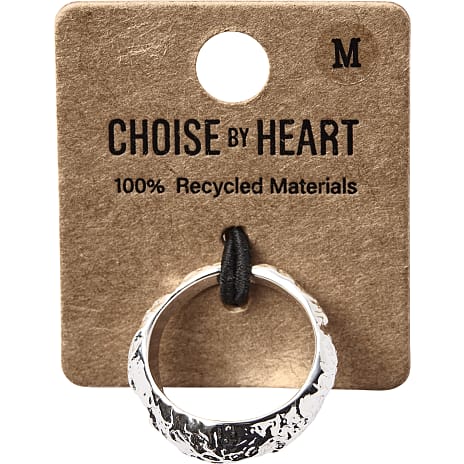 Choise by Heart Dame Ring Struktur Sølvfarvet