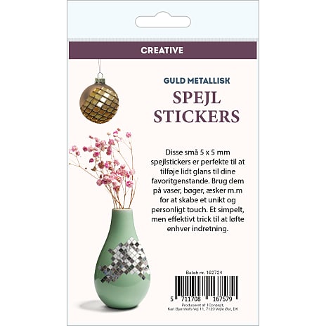 1conzept Spejlstickers - guldfarvet 1 stk.