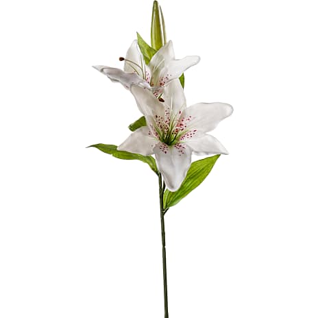 Kunstig Blomst Lily 65 cm Hvid