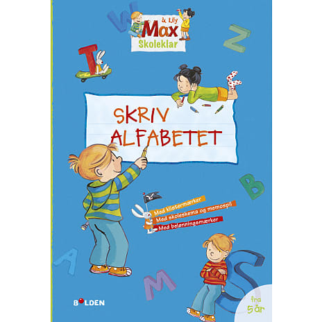 Bolden Max Skoleklar: Skriv Alfabetet Aktivitetsbog