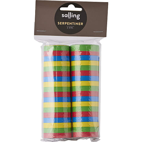 Salling serpentiner 2-pak - multifarvet 2 stk.