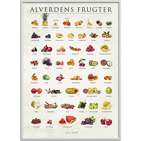 Citatplakat Alverdens frugter - 30x40 cm 1 stk.