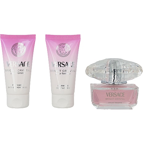 Versace Bright Crystal Pour Femme gaveæske m. Eau de Toilette, shower gel og bodylotion 1 stk.