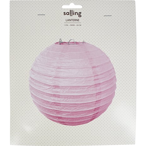 Salling Papirslanterne lyserød