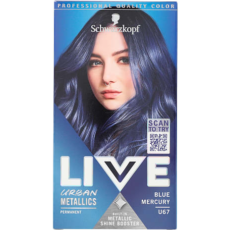 Schwarzkopf Permanent Hårfarve U67 Blue Mercury