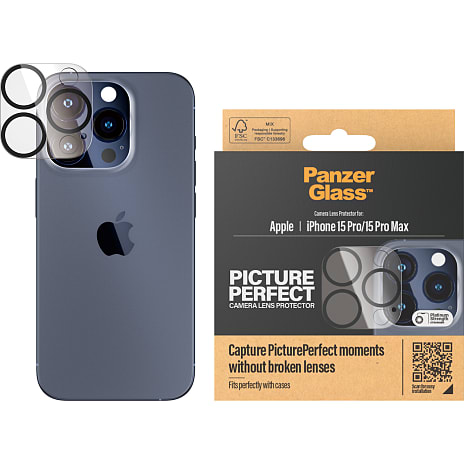 PanzerGlass PicturePerfect Kameralinsebeskyttelse iPhone 15 Pro/15 Pro Max