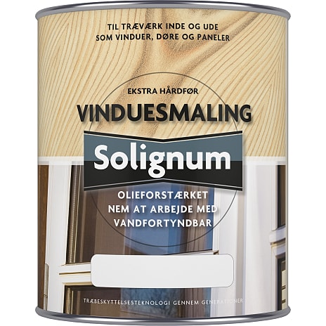 Solignum vinduesmaling 2,5 liter - hvid 2500 ml