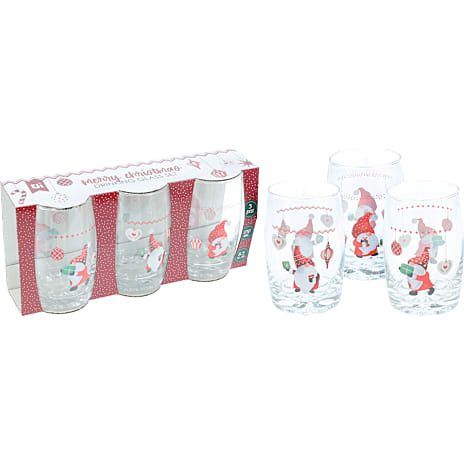 Drikkeglas Med Julemotiv 3-pak 250 ml
