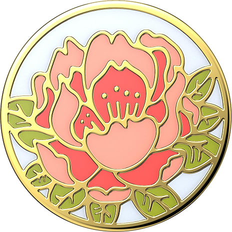 PopSockets Enamel Blooming Peony Pink