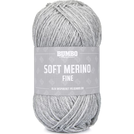 Bumbo By Mayflower Soft Merino Fine Uldgarn Sølvgrå 1128