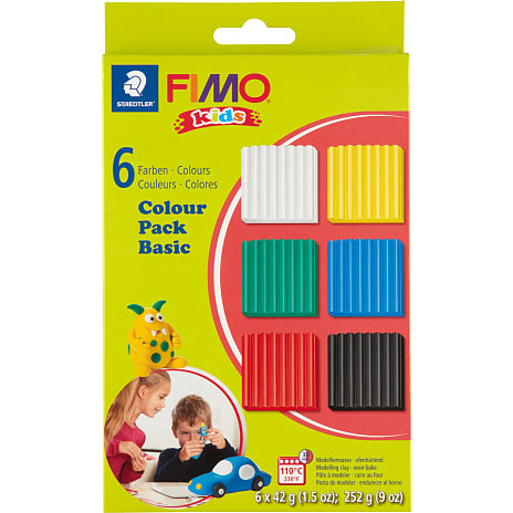 Staedtler FIMO Kids Ovn-hærdende Ler Basisfarver