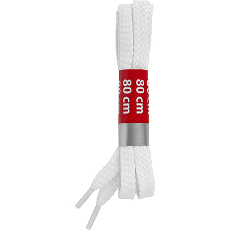 DERBY snørebånd fladt 80 cm - hvid 1 stk.