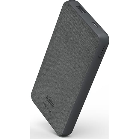 Hama Fabric powerbank 10000 mAh grå