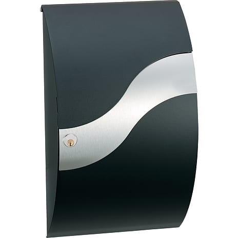 ME-FA Wave 630 Postkasse Sort/Sølv